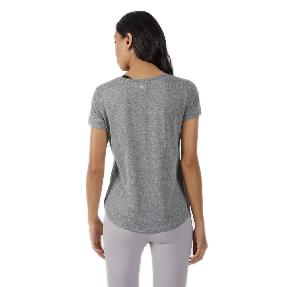 NWT 90 Degree by Reflex 2 Gray Tone V Neck Short Slv Tops - Picture 4 of 7